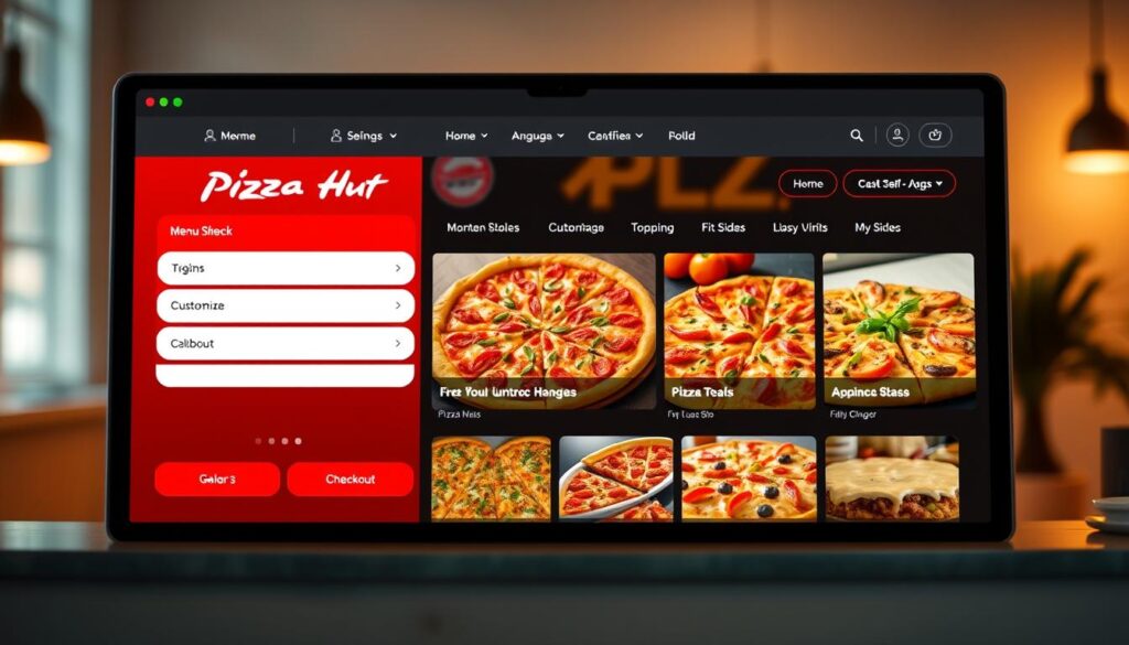 Pizza Hut Online Ordering Interface