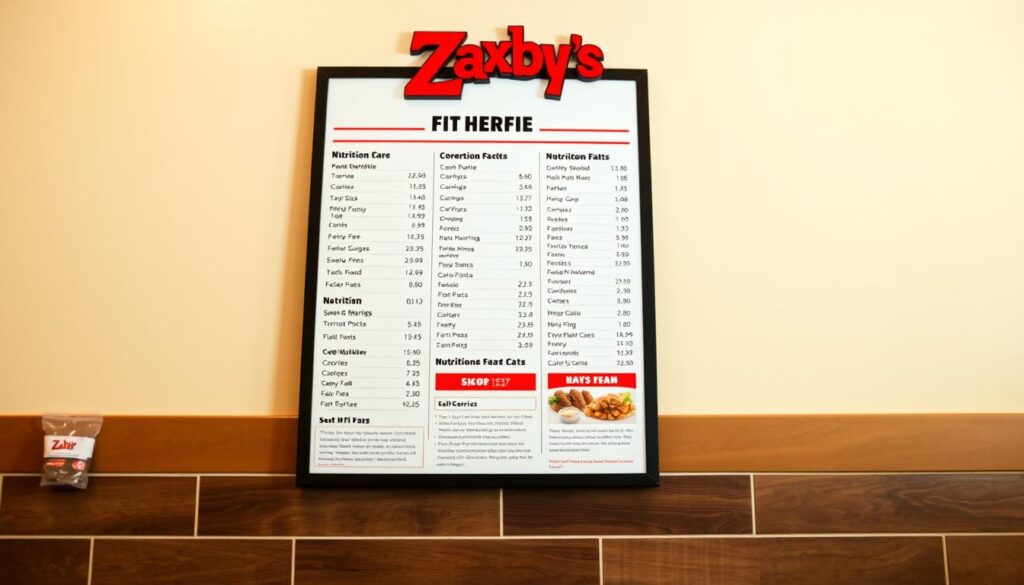 Zaxby's Nutrition Menu Calorie Awareness
