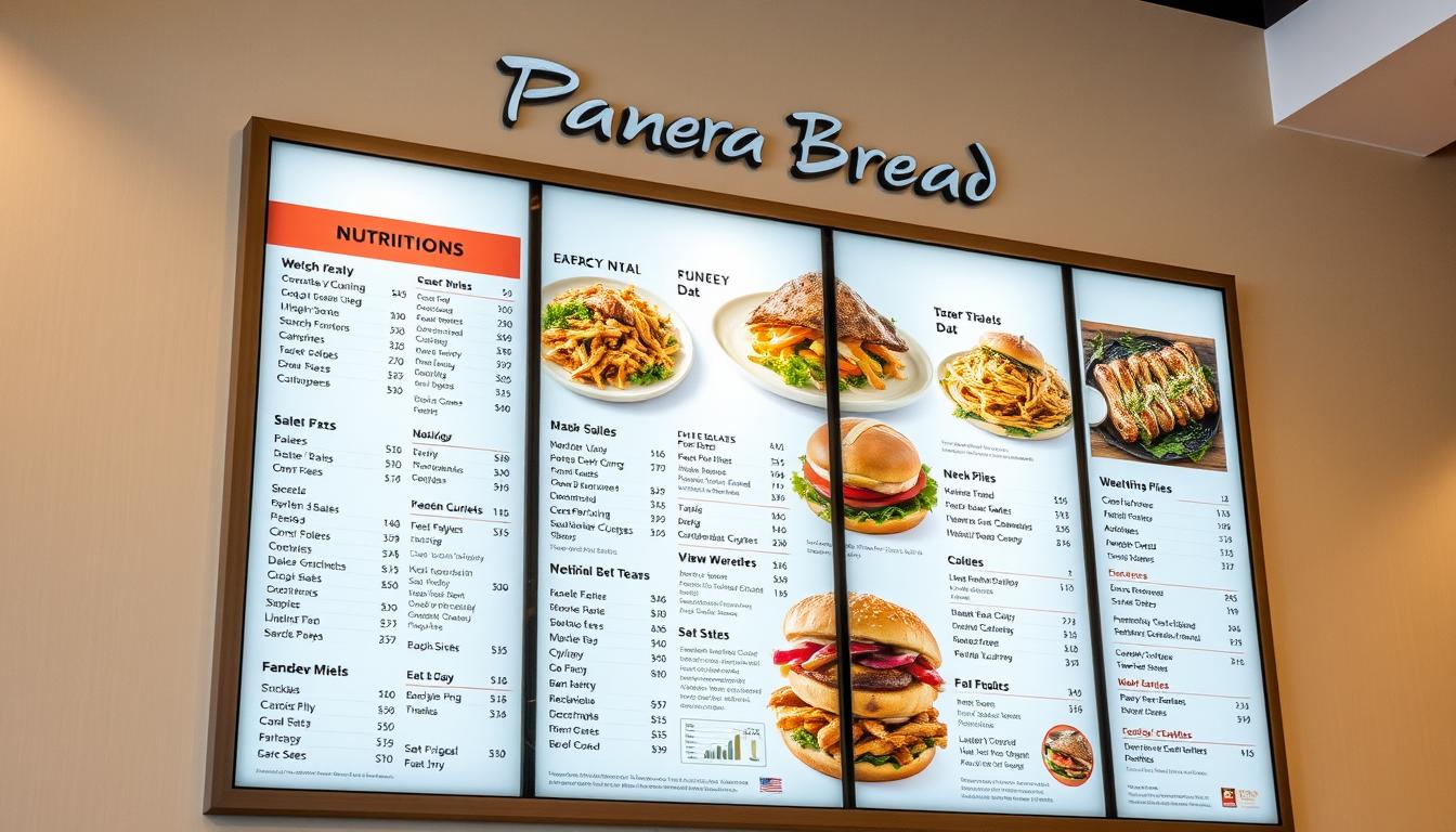 panera bread menu nutrition