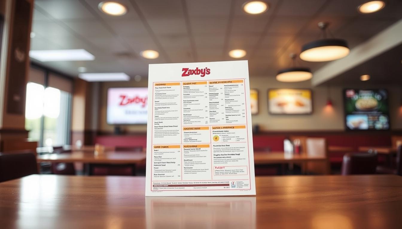 zaxby's allergen menu